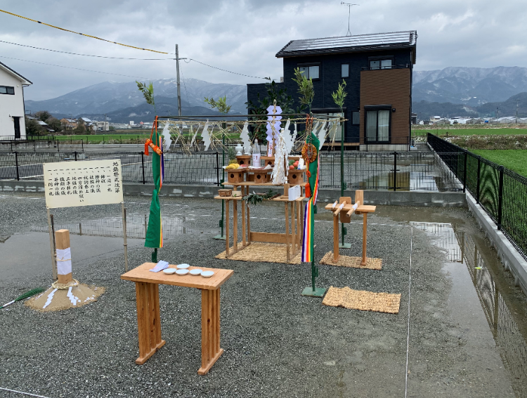 エススタイル建築ブログ Blog Archive 小城三日月モデルハウス 地鎮祭