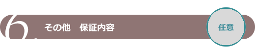 その他　保証内容 (任意)